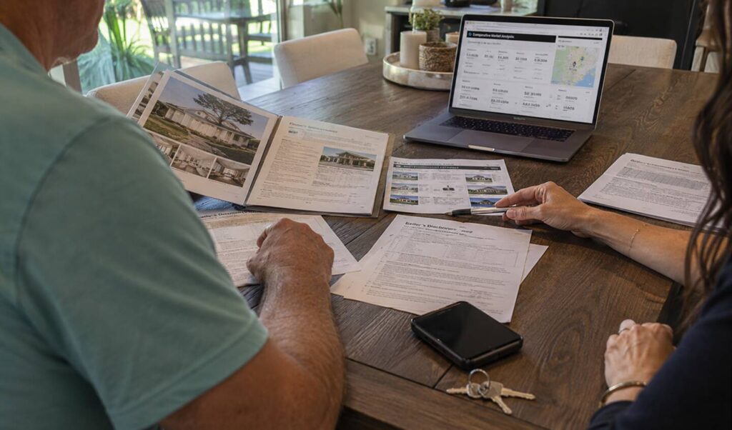 Reviewing paperwork to avoid common Jacksonville home selling mistakes before listing